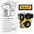 Motor Estacionário a Diesel Buffalo Bfd 10.0 Pro 10hp 418cc Eixo Horizontal 1pol 71000 B10m - Imagem 2