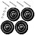 Quatro Rodas Completas 3.25-8 com Pneus, Câmaras, Rolamentos e Eixos em Aço 30cm para Carrinho de Transporte Xc4 - Imagem 1