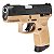 PISTOLA TAURUS G2C T.O.R.O. .38 TPC TAN - Imagem 1