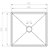 Cuba semi top mount Debacco lavabo primaccore 400 black matte - Imagem 2