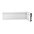 Rodapé WPC R3 Frisado Laca Branco 240 x 10cm (Caixa com 12 barras) - Imagem 1