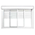 Janela Veneziana de Aluminio Branco Quatro Folhas integrada - Linha Quality - Imagem 1