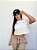 Camiseta Cropped Off White - Imagem 1