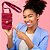 Bolsa para celular e cartão - tira color- produto artesanal -crochê - Imagem 1