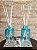 Conjunto de Difusor em vidro  Azul Degrade - Imagem 1
