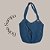 Bolsa Azul de Crochê - Modelo Sampa - Imagem 3