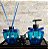 Conjunto Lavabo Completo na cor Azul - Vidro Estrela - Imagem 1