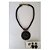 Conjunto de brinco e Colar curto preto com mandala - Modelo Pretinha - Imagem 2