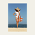 Bolsa Santos- Bolsa de Praia-modelo Grande- bolsa fio de malha - Laranja e Branco - Imagem 1