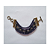Pulseira com 5 voltas , cristais e strass na cor Azul Marinho - Imagem 4