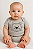 Body Bordado Gatinho Feliz Cinza Xinenem - Imagem 2