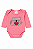 Body Manga Longa Coala Rosa Xinenem - Imagem 1