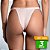 Tanga em Cotton Personalizada Acetinada Lisa Kit com 3 Peças - Imagem 2