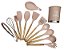 13 Peças Kit Utensílios Cozinha Silicone Colher Copo Suporte - Imagem 10