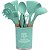 13 Peças Kit Utensílios Cozinha Silicone Colher Copo Suporte - Imagem 9