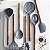 13 Peças Kit Utensílios Cozinha Silicone Colher Copo Suporte - Imagem 6