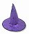 Chapéu Bruxa Estampado Morcego Estrela e Teia Halloween - Imagem 3