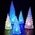 Árvore De Natal Mini Luz Led Colorido Acrílico Baterias 2Uni - Imagem 1