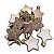 Enfeite Decorativo De Arvore Estrela pendente C/ 12 Unidades - Imagem 5