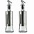 Porta Azeite Vinagre Em Vidro Aço Inox C/ Dosador 300ml 2Uni - Imagem 1
