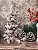 Arvore De Natal Pinheiro Neve Luxo Com Pinhas Top 90cm - Imagem 1