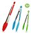 Pegadores De Alimentos Silicone Inox Grande Salada Churrasco - Imagem 2