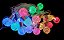 Cordão 20 Bolas Led Fixo Colorido Fio Transparente Bivolt - Imagem 3