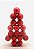 Kit 17 Bolas De Natal Decoração Arvore Rose Gold / Vermelho - Imagem 3