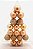 Kit 17 Bolas De Natal Decoração Arvore Rose Gold / Vermelho - Imagem 2