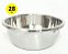 Tigela Bowl De Aço Inox Para Salada 28 Cm Cozinha Bolo - Imagem 1