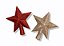 Estrela Brilhante Gliter Ponteira P/ Árvore De Natal 12x11cm - Imagem 4