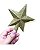 Estrela Brilhante Gliter Ponteira P/ Árvore De Natal 12x11cm - Imagem 5