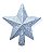 Estrela Brilhante Gliter Ponteira P/ Árvore De Natal 12x11cm - Imagem 9