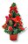 Mini Árvore De Natal Decorada Enfeite De Mesa 25 Cm - Imagem 3