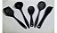 Kit 05 Pc Utensílios De Silicone Maciço Espátulas Colheres C - Imagem 4