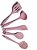 Kit 05 Pc Utensílios De Silicone Maciço Espátulas Colheres C - Imagem 9