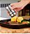 3 Saleiro E Pimenteiro Aço Inox Condimentos De Vidro Gourmet - Imagem 4