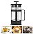 Cafeteira Francesa Em Vidro Manual Preta Café E Chá 600ml - Imagem 6
