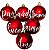 Kit 12 Bolas De Natal Vermelho Com Frase Decorativo Arvore - Imagem 2