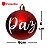 Kit 12 Bolas De Natal Vermelho Com Frase Decorativo Arvore - Imagem 4