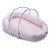 Ninho para Bebê com Mosquiteiro Confort Chevron Rosa - Papi Baby - Imagem 1