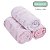 Cueiro Swaddle Soft Premium 1,20M x 1,20M com 03 Unidades Rosa - Papi Baby - Imagem 2
