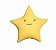 Almofada Lúdica Decorativa Estrela Amarela - FOM Baby - Imagem 1