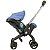 Carrinho de Bebê e Cadeira para Carro 3 em 1 Azul - Embee - Imagem 1