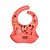 Babador de Silicone com Bolso Coletor Yummy! Coral - Fisher Price - Imagem 1