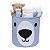 Cesto Organizador de Brinquedos Dobrável Urso Azul - Imagem 1