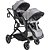 Carrinho Para Gêmeos + 2 Bebe Conforto + 2 Base Isofix Pair Melange Cinza - Kiddo - Imagem 4