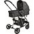 Carrinho de Bebê Prima Com Bebe Conforto E Base Isofix Melange Preto - Kiddo - Imagem 2