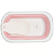 Banheira Dobrável Flex + Suporte de Elevação Rosa - Kiddo - Imagem 11