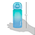 Garrafinha Infantil Degrade com Canudo 450ml Azul - Buba - Imagem 9